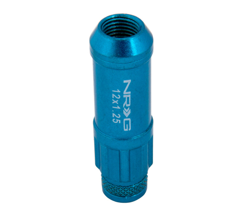 NRG 700 Series M12 X 1.25 Steel Lug Nut w/Dust Cap Cover Set 21 Pc w/Locks & Lock Socket - Blue-thumbmail-7