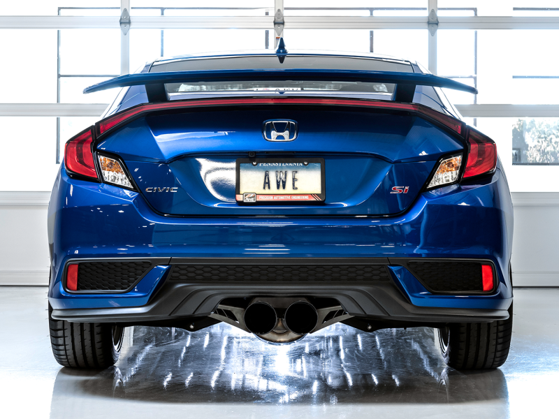 AWE Tuning 17+ Honda Civic SI 1.5L / Type R 2.0L Turbo Triple-to-Dual Tip Conversion Kit-thumbmail-8