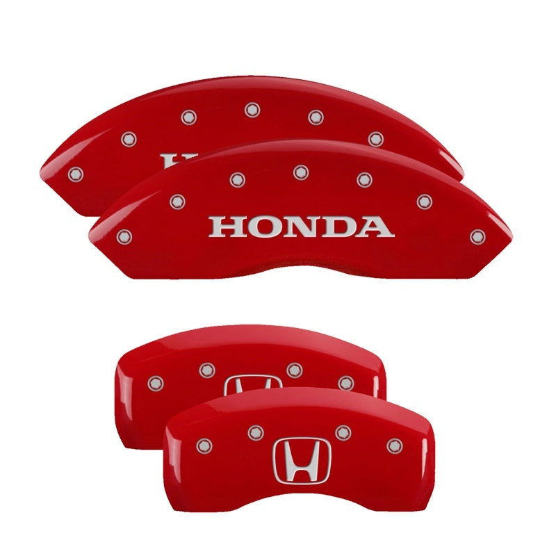 MGP 4 Caliper Covers Engraved Front & Rear MGP Red finish silver ch-thumbmail-3