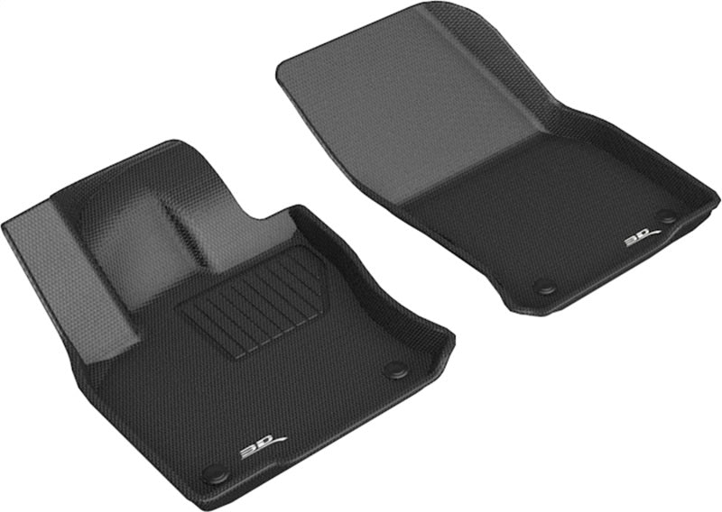 3D MAXpider 18-21 Volkswagen Tiguan 1st Row Kagu Floor Mat - Black-thumbmail-1