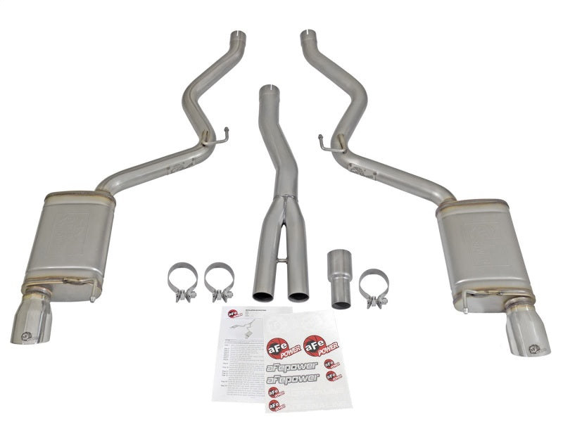 aFe MACHForce XP Exhausts Cat-Back SS-304 EXH w/ Polished Tips 15-16 Ford Mustang EcoBoost 2.3L (t)-thumbmail-11