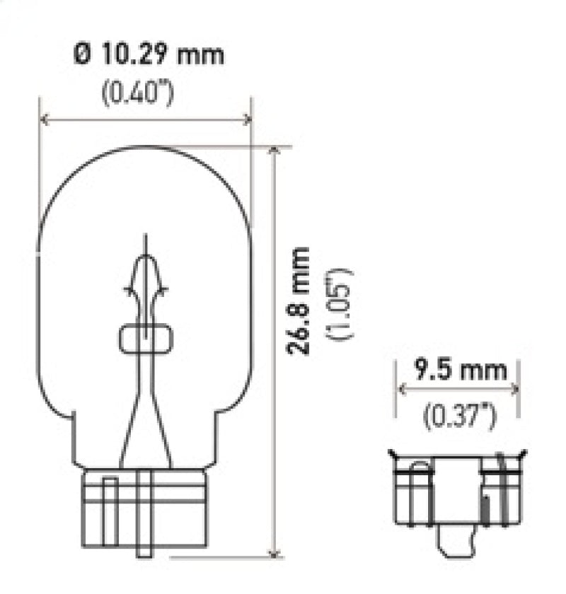 Hella Universal Clear T3.25 Incandescent 12V 3W Bulb (MOQ 10)-thumbmail-6