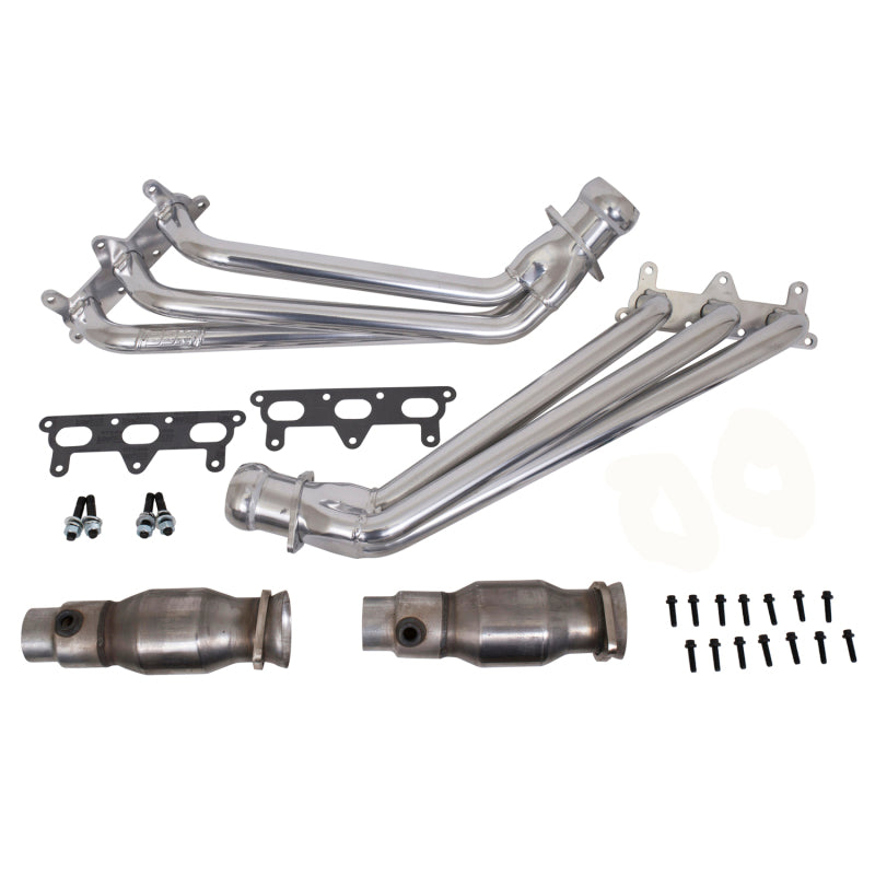 BBK 10-11 Camaro V6 Long Tube Exhaust Headers With Converters - 1-5/8 Silver Ceramic-thumbmail-3