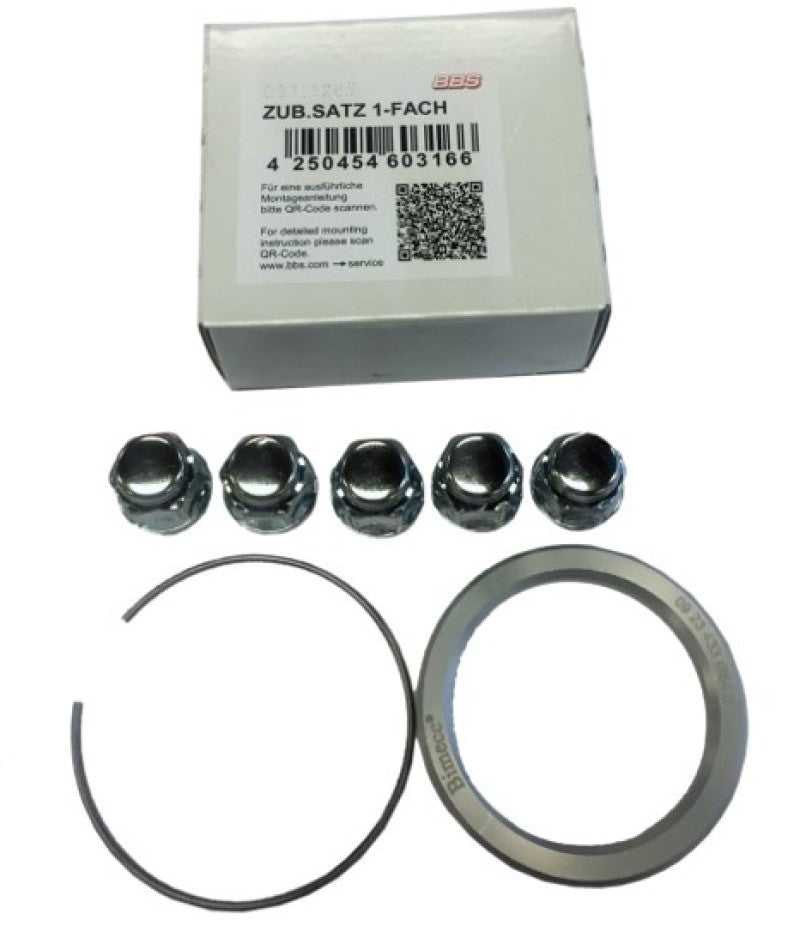 BBS PFS KIT - Camaro - Includes 82mm OD - 70.7mm ID Ring / 82mm Clip / Lug Nuts-thumbmail-1