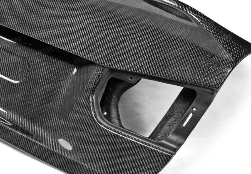 Seibon 12-13 BMW F30 CSL Style Carbon Fiber Trunk - Shaved-thumbmail-6