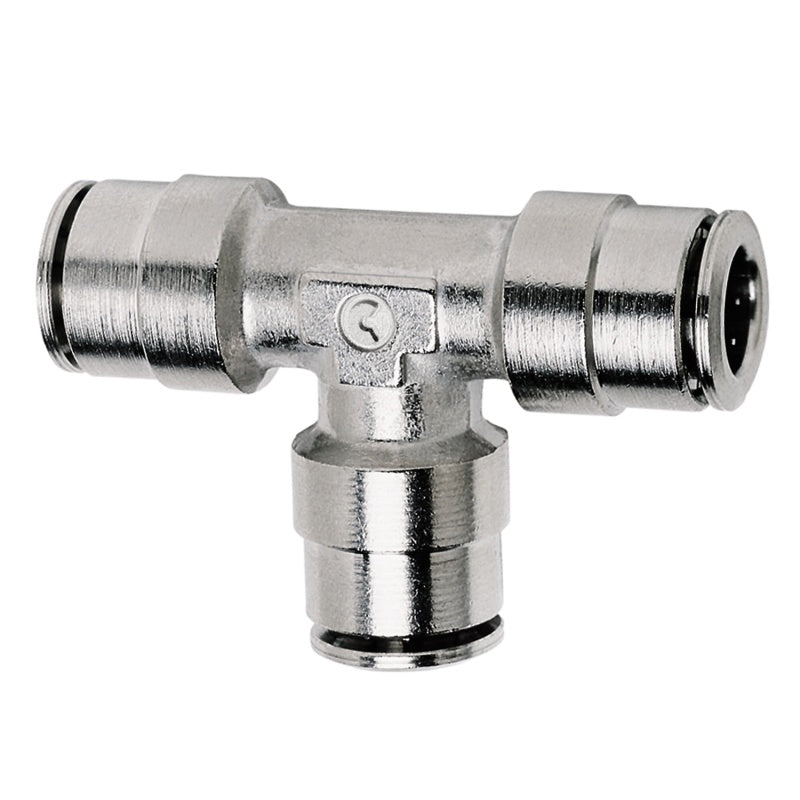 Firestone Union Tee 3/8in. Nickel Push-Lock Air Fitting - 25 Pack (WR17603105)-thumbmail-2