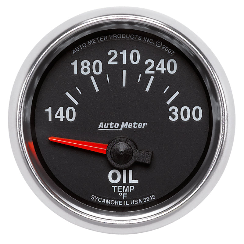 Autometer GS 52mm 140-300 Deg F Short Sweep Electronic Oil Temperature Gauge-thumbmail-1