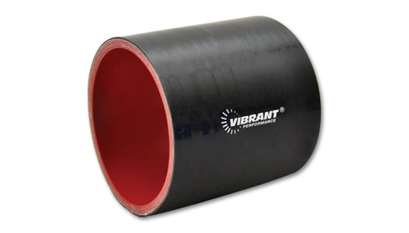 Vibrant 4 Ply Reinforced Silicone Straight Hose Coupling - 4.5in I.D. x 3in long (BLACK)-thumbmail-2