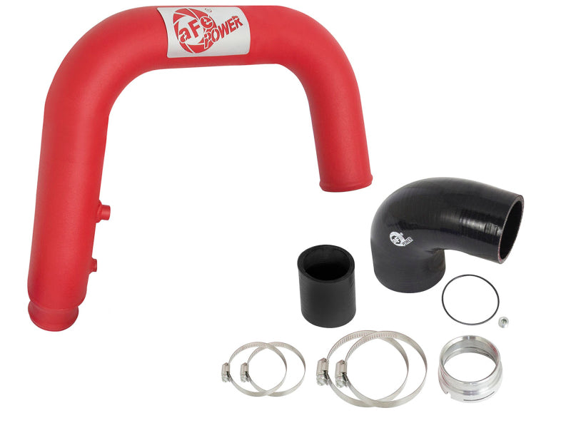 aFe BladeRunner 2.5in Red IC Tube Hot Side w/ Coupling & Clamp Kit 2016 GM Colorado/Canyon 2.8L-thumbmail-16
