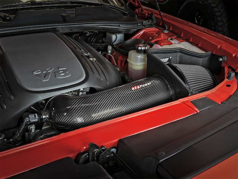 aFe POWER Magnum FORCE Carbon Fiber Stage 2 Track Series Pro Dry S CAIS - 11-18 Dodge Challenger V8-thumbmail-3