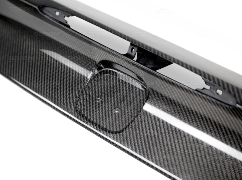 Seibon 14-15 Honda Civic Si Coupe OEM-Style Carbon Fiber Trunk Garnish-thumbmail-4
