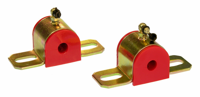 Prothane Universal 90 Deg Greasable Sway Bar Bushings - 1/2in - Type B Bracket - Red-thumbmail-1