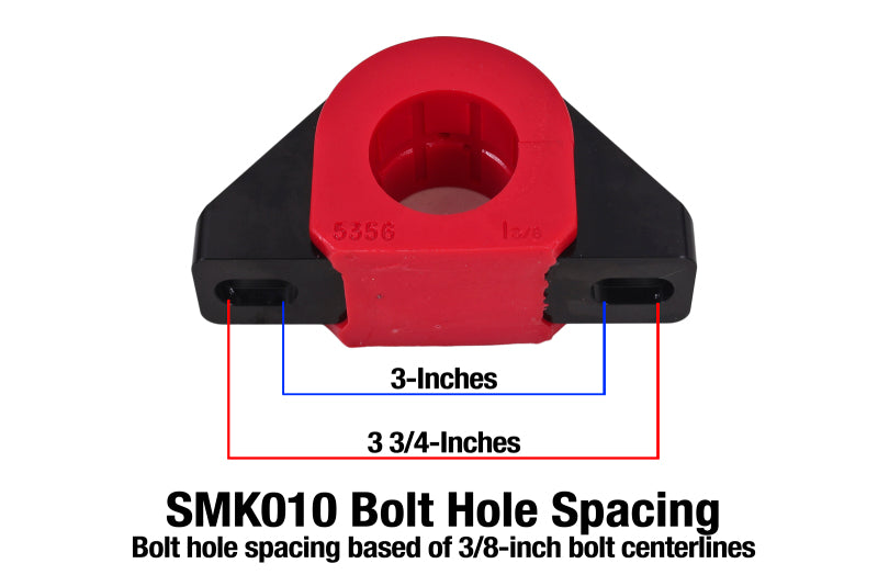 BMR Universal 1.375in Billet Aluminum Sway Bar Mount Mount (Polyurethane) - Black-thumbmail-2