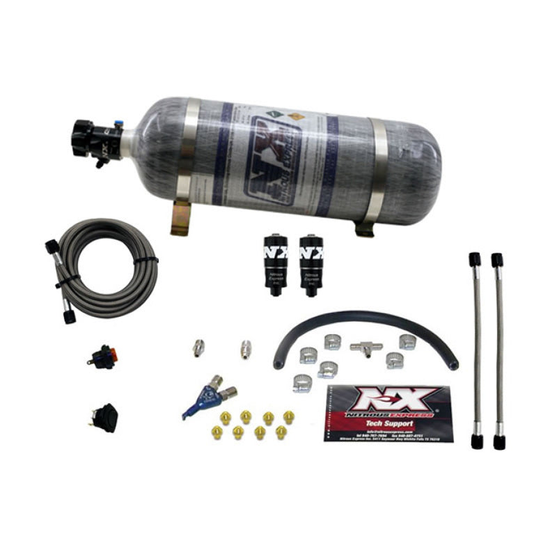 Nitrous Express Hitman EFI Single Nozzle Piranha Nitrous Kit (35-75HP) w/Composite Bottle-thumbmail-2