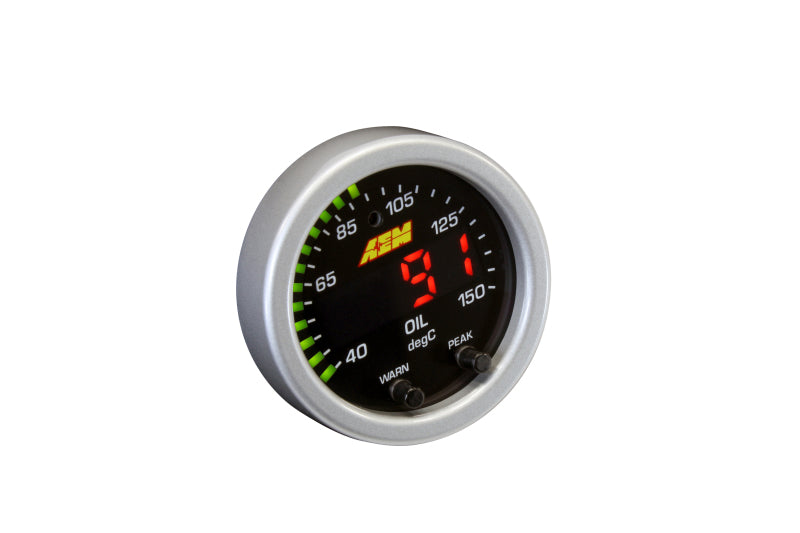 AEM X-Series Temperature 100-300F Gauge Kit (ONLY Black Bezel and Water Temp. Faceplate)-thumbmail-21