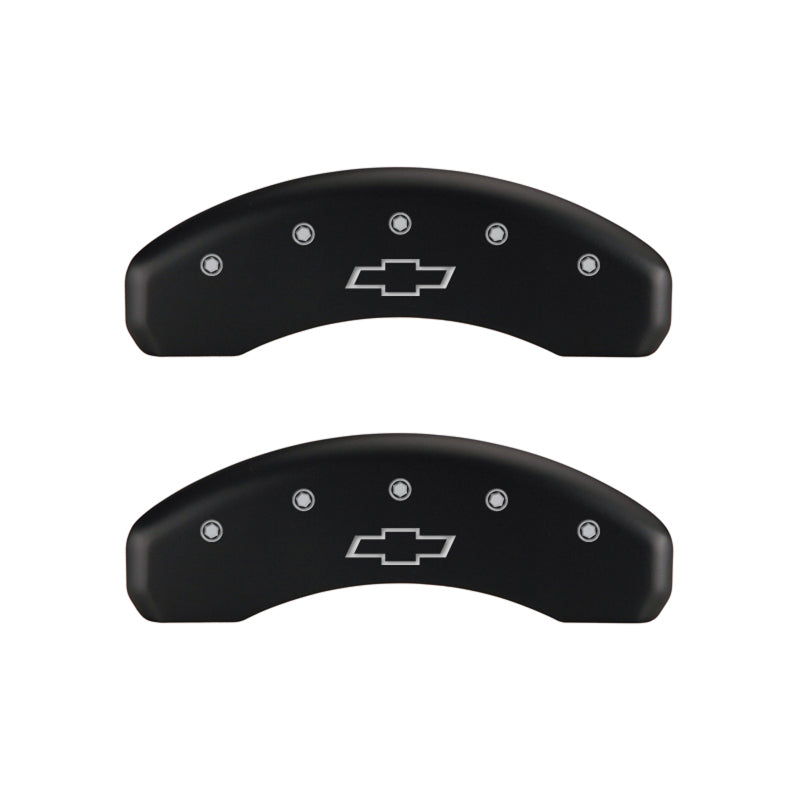 MGP 4 Caliper Covers Engraved Front & Rear Bowtie Red finish silver ch-thumbmail-5