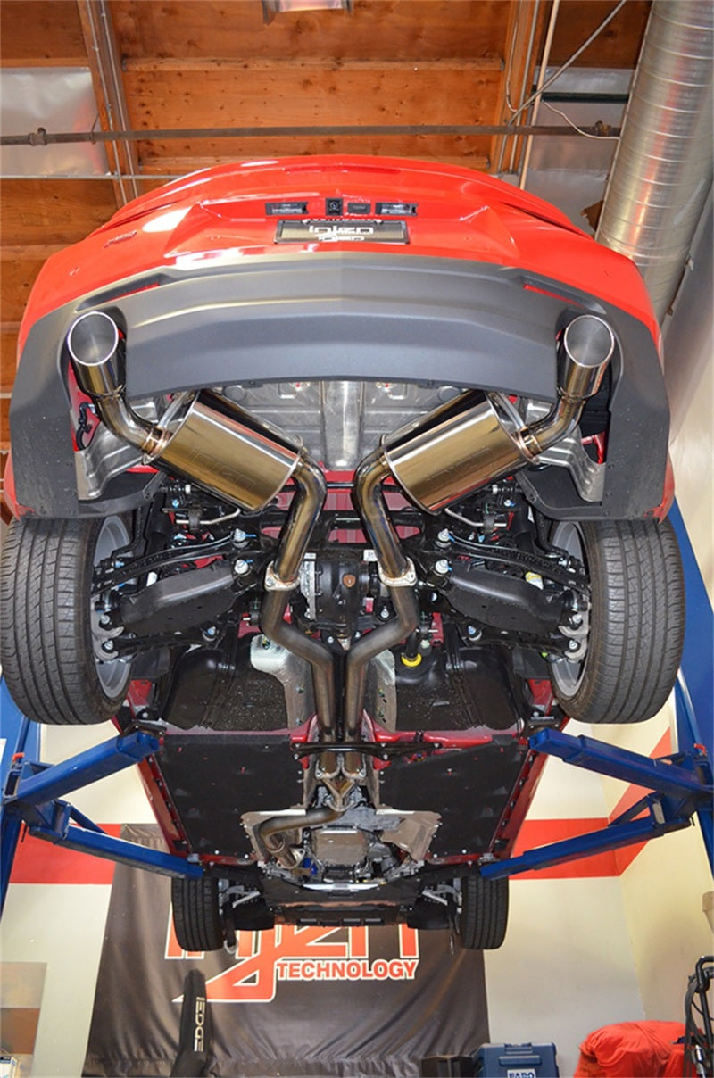 Injen 16-20 Chevy Camaro 2.0L 4 Cyl Full 3in Cat-Back Stainless Steel Exhaust w/SS Flanges & Y Pipe-thumbmail-4