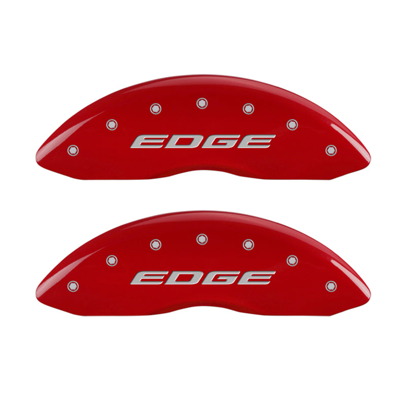 MGP 4 Caliper Covers Engraved Front & Rear EDGE/2015 Red finish silver ch-thumbmail-3