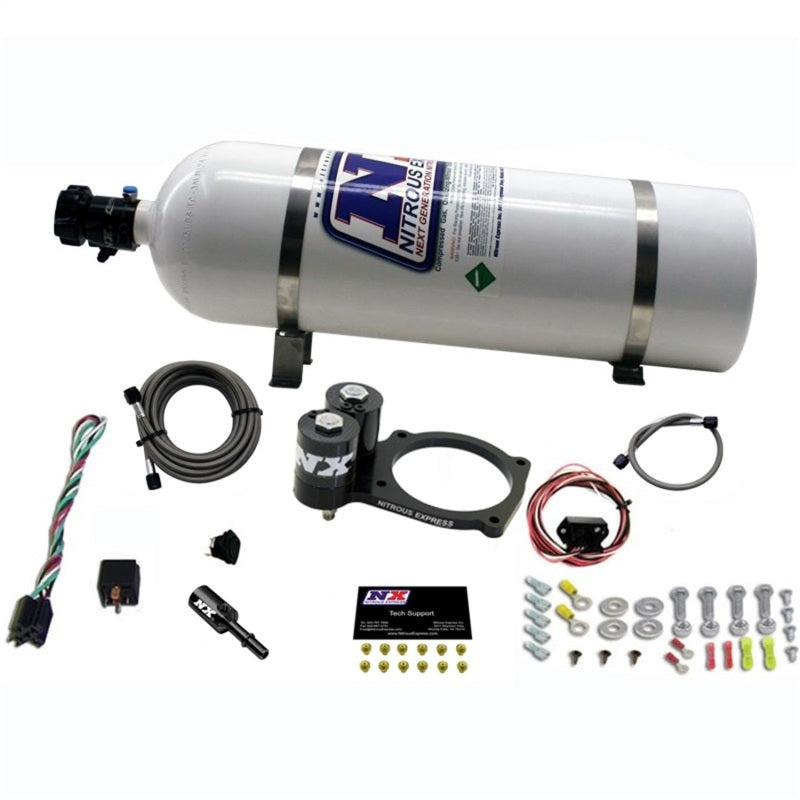 Nitrous Express Dodge Hellcat/Demon Nitrous Plate Kit w/15lb Bottle-thumbmail-2