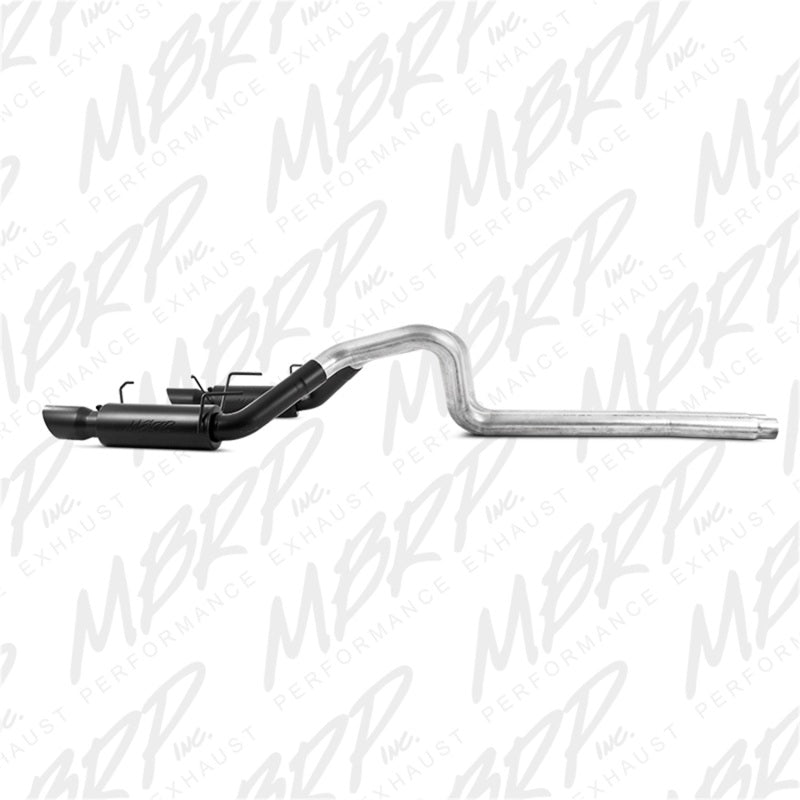 MBRP 11-14 Ford Mustang GT 5.0L 3in Cat Back Dual Split Rear Race Version 4in Tips - Black-thumbmail-9