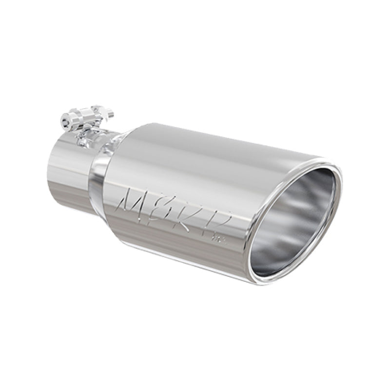 MBRP Universal Tip 4in OD 2.75in Inlet 10in Length Angled Rolled End T304-thumbmail-3