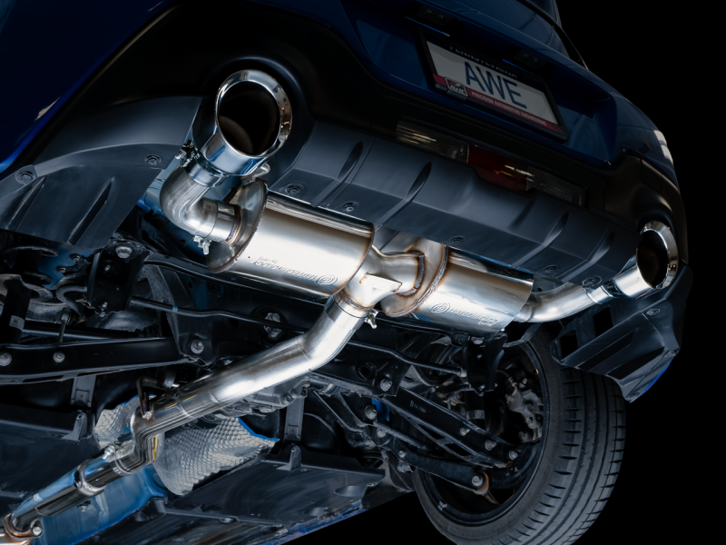 AWE Subaru BRZ/ Toyota GR86/ Toyota 86 Touring Edition Cat-Back Exhaust- Chrome Silver Tips-thumbmail-12