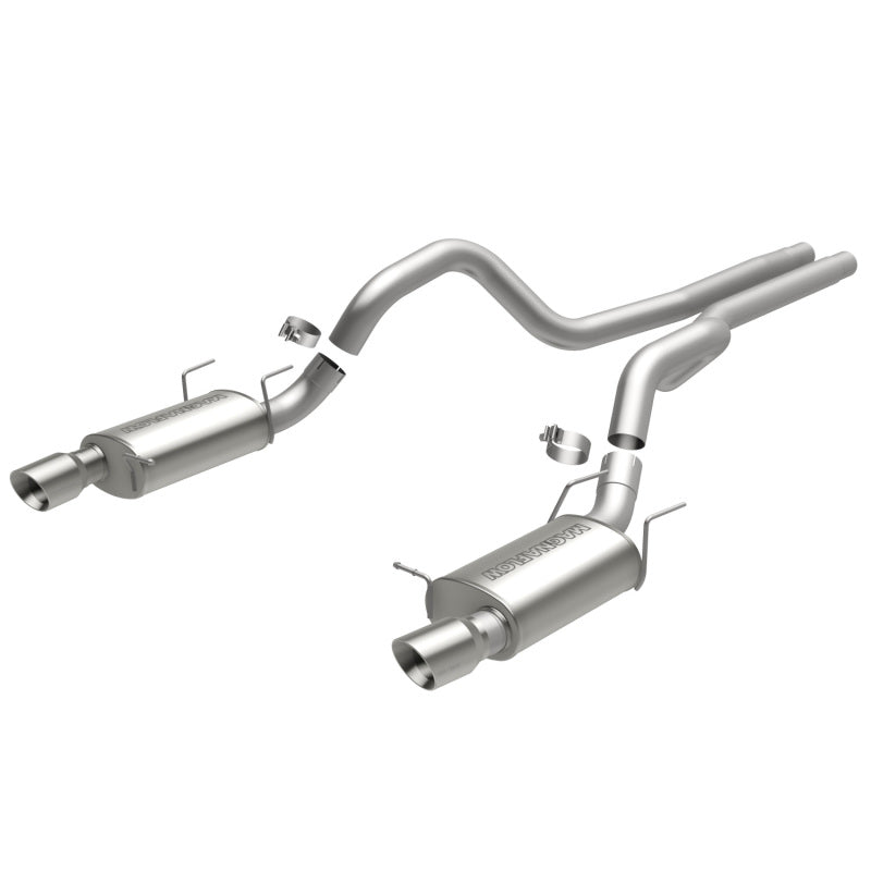 MagnaFlow 13 Ford Mustang Dual Split Rear Exit Stainless Cat Back Performance Exhaust (Street)-thumbmail-2