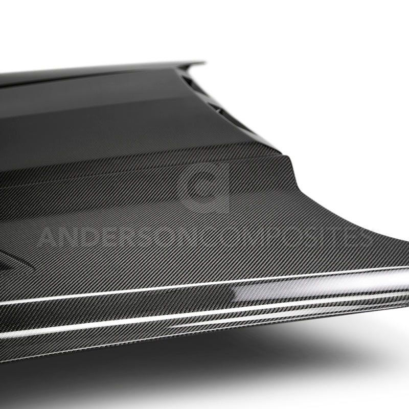 Anderson Composites 2018-2019 Ford Mustang Ram Air Double Sided Carbon Fiber Hood-thumbmail-6