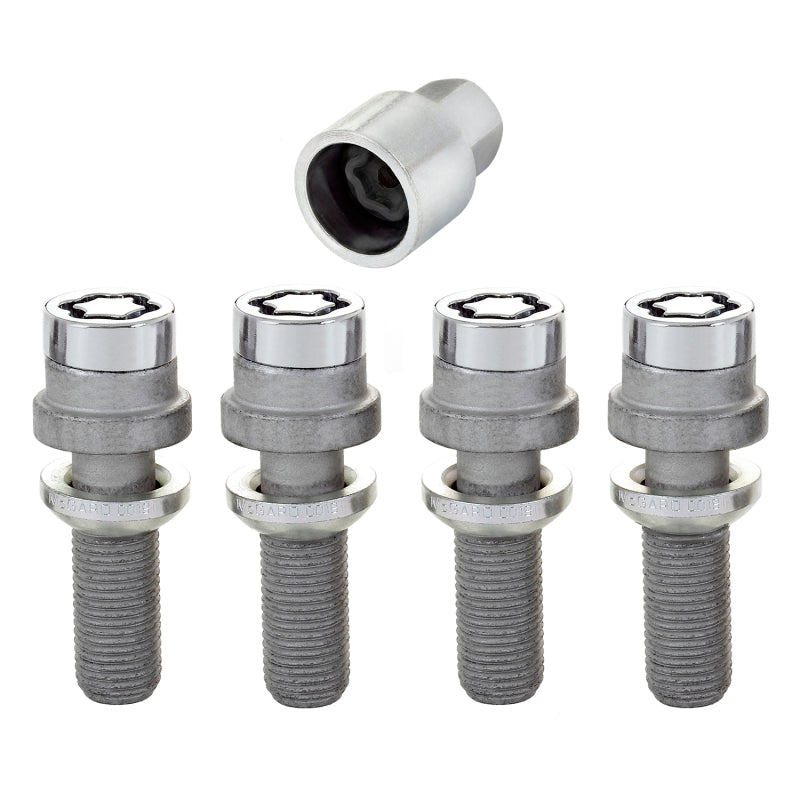 McGard Wheel Lock Bolt Set - 4pk. (Radius Seat) M14X1.5 / 19mm Hex / 35.4mm Shank Length - Chrome-thumbmail-4