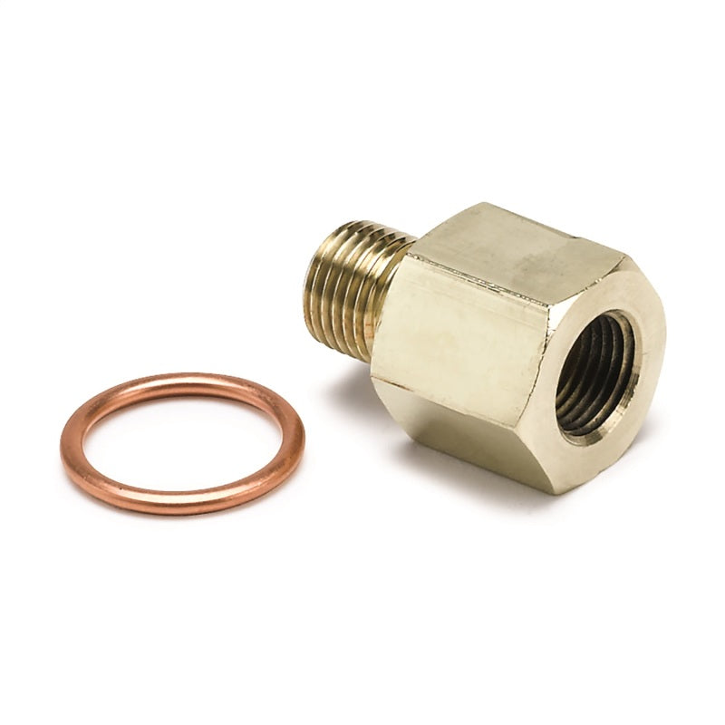 Autometer Metric Oil Pressure Adapter - 1/8in NPT to M10x1-thumbmail-1