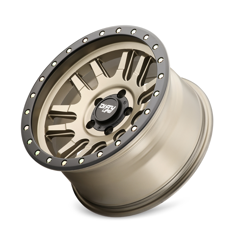 Dirty Life 9309 Canyon Pro 17x9/6x139.7 BP/-12mm Offset/106mm Hub Satin Gold Wheel - Beadlock-thumbmail-3