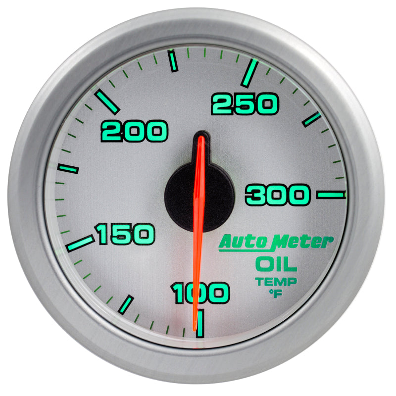 Autometer Airdrive 2-1/6in Oil Temp Gauge 100-300 Degrees F - Silver-thumbmail-7
