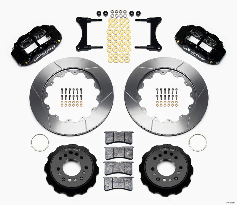 Wilwood Narrow Superlite 6R Front Hat Kit 14.00in 93-96 Mazda RX7-thumbmail-2