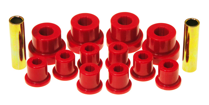 Prothane 76-86 Jeep CJ5/CJ7 Front Spring & Shackle Bushings - Red-thumbmail-1