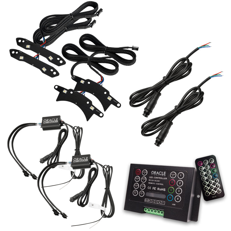 Oracle 15-21 Dodge Challenger RGB+W Headlight DRL Upgrade Kit - ColorSHIFT 2-thumbmail-2