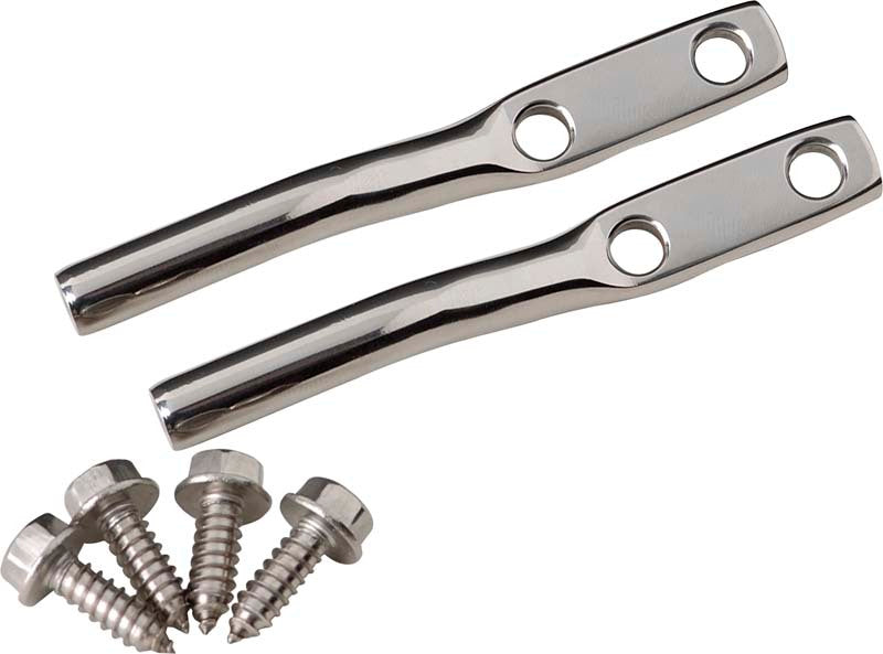 Kentrol 97-06 Jeep Wrangler TJ Door Strap Pins Pair - Polished Silver-thumbmail-1