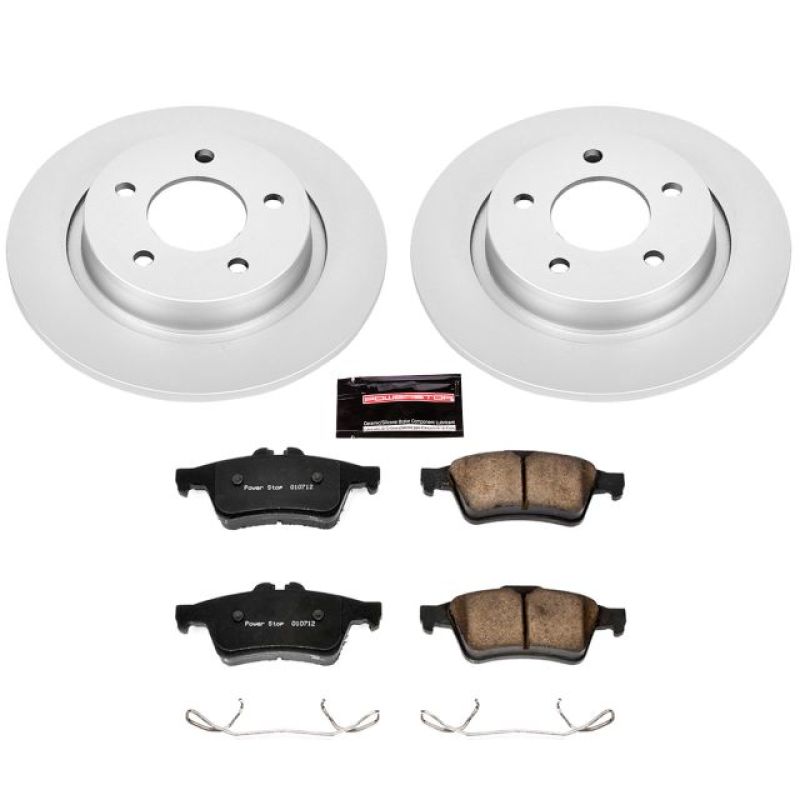 Power Stop 04-13 Mazda 3 Rear Z17 Evolution Geomet Coated Brake Kit-thumbmail-1
