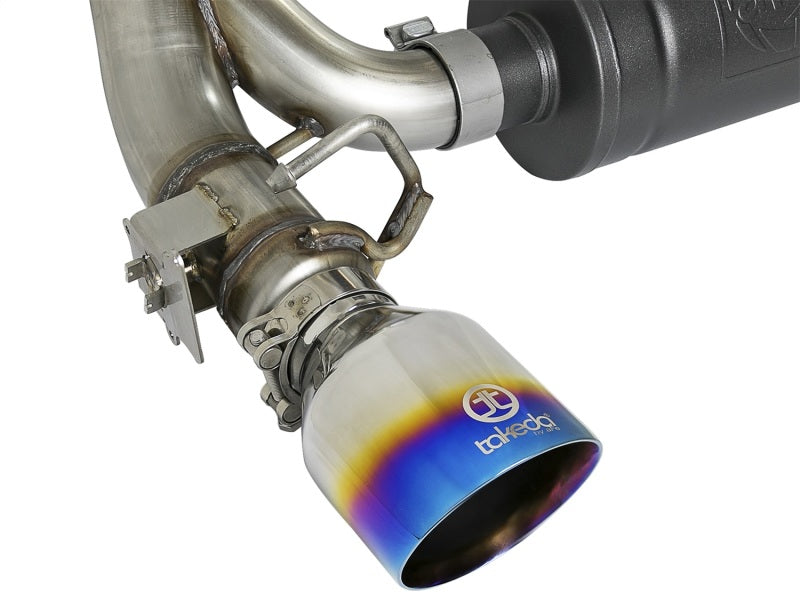 aFe Takeda 3in 304 SS Axle-Back Exhaust System w/ Blue Flame Tip 16-18 Ford Focus RS 2.3L (t)-thumbmail-10