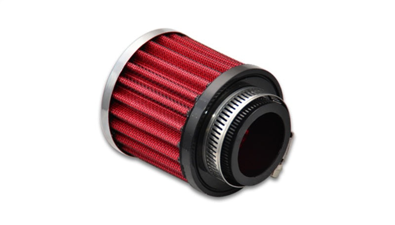 Vibrant Crankcase Breather Filter w/ Chrome Cap 1.5in 38mm Inlet ID-thumbmail-2