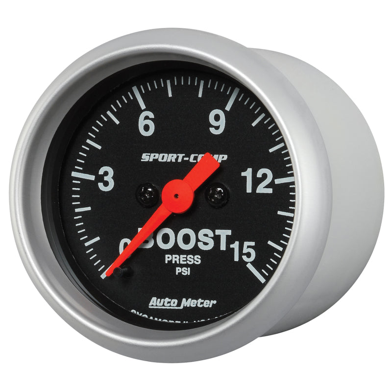 Autometer 2-1/16in 15PSI Boost Digital Stepper Motor Sport-Comp Gauge-thumbmail-3