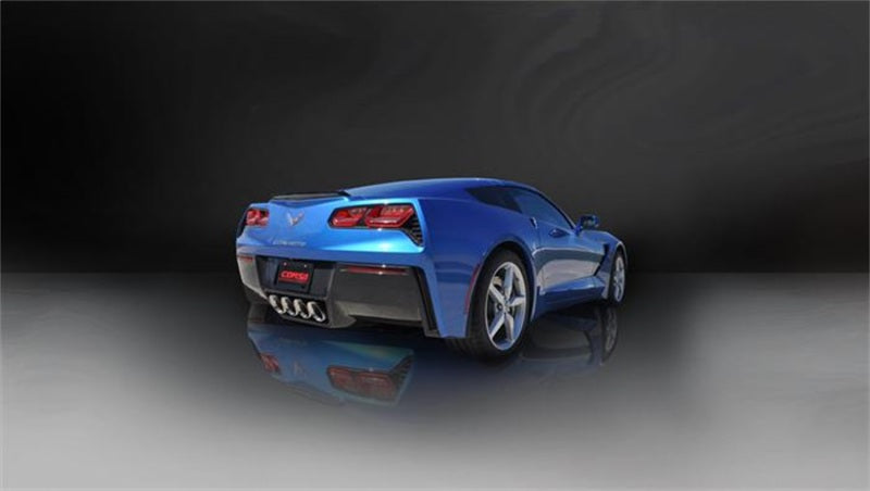 Corsa 2014 Corvette C7 Coupe 6.2L V8 AT/MT 2.75in Valve-Back Dual Rear Exit Polished Sport Exht-thumbmail-4