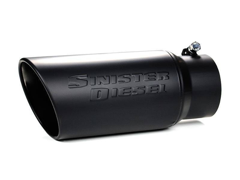 Sinister Diesel Universal Black Ceramic Coated Stainless Steel Exhaust Tip (4in to 5in)-thumbmail-3