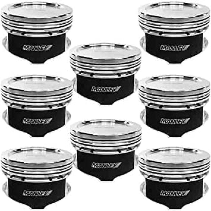 Manley 2018+ Ford Coyote 5.0L 6.75cc Dish 3.667in Bore 12:1 CR 22mm Pin Platinum Ext Duty Pistons-thumbmail-1