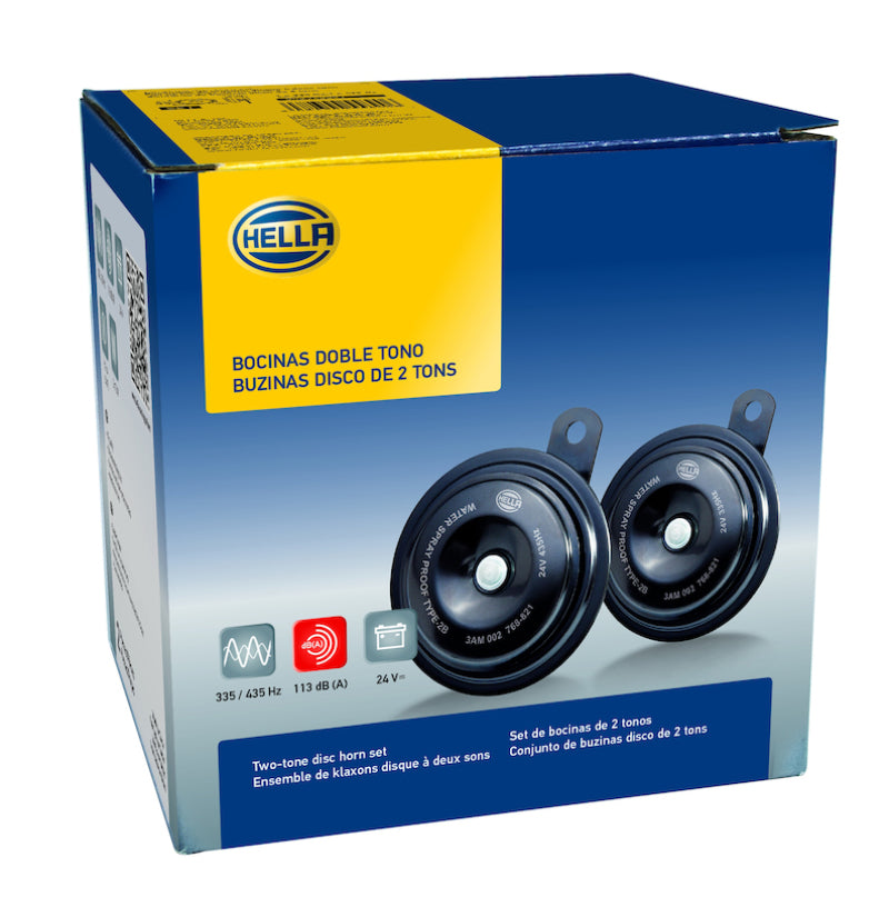 Hella Horn Kit Bx Blk Disc 92Mm 24V Univ-thumbmail-6