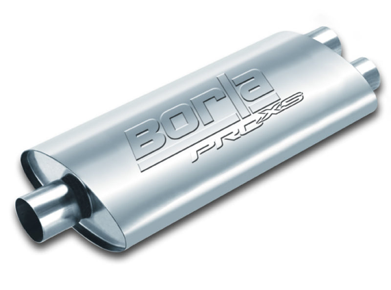 Borla Pro-XS 3in, 2-1/2in, 19in x 9-1/2in x 4in Oval Cen/Dual Turbo XL Muffler-thumbmail-2