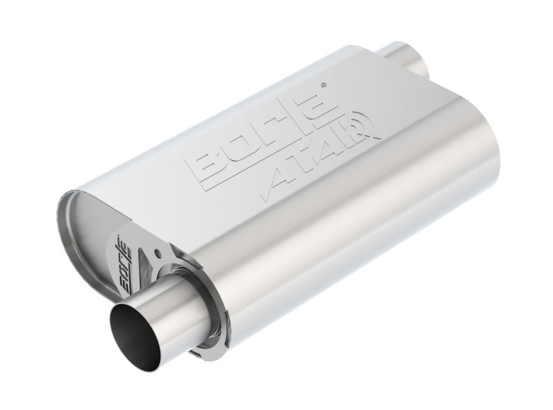 Borla CrateMuffler Small Block Chevrolet ATAK 2.5in Offset/Offset 14inx4.35inx9in Muffler-thumbmail-2