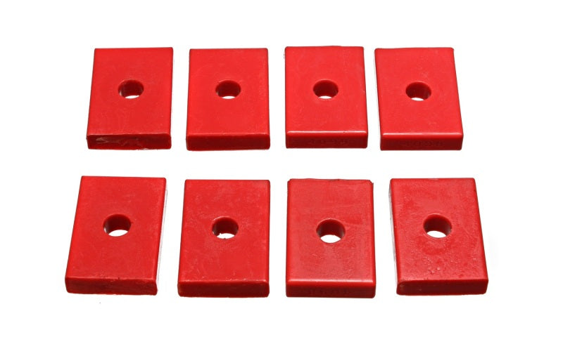 Energy Suspension Pad 2-7/16in L X 1-5/8in W X 15/32in Id X 1/2in H - Red-thumbmail-1