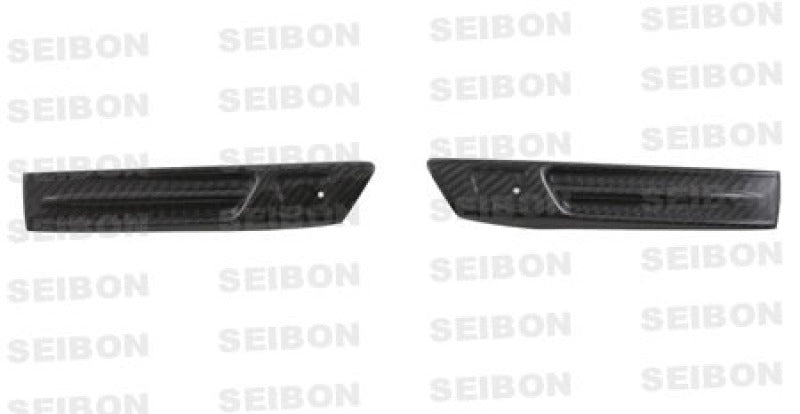 Seibon 09-10 Nissan GTR R35 Carbon Fiber Fender Duct Logos (Pair)-thumbmail-4