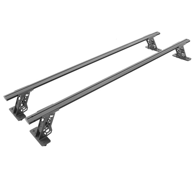 Go Rhino 15-22 Ford F-150 / 07-21 Toy. Tundra XRS Cross Bars Kit - Tex Blk (Attch Tonneau Cvr T-Trk)-thumbmail-15