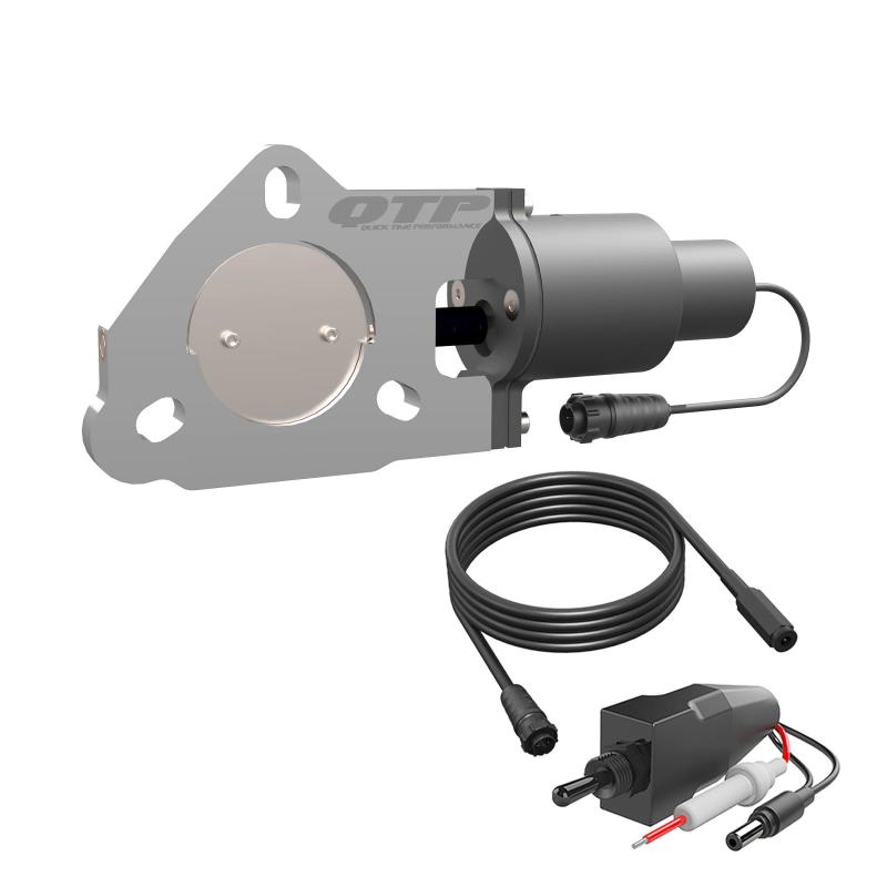 QTP 2.5in Bolt-On QTEC Electric Cutout Valve - Single-thumbmail-4